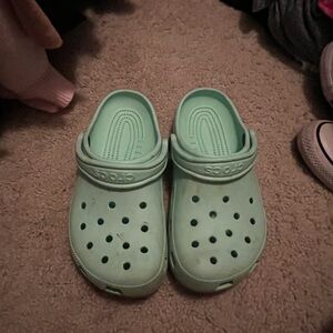 Crocs teal Green Clogs